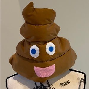 3 for $20 Novelty Brown Poop Emoji Hat - Fun Costume Accessory